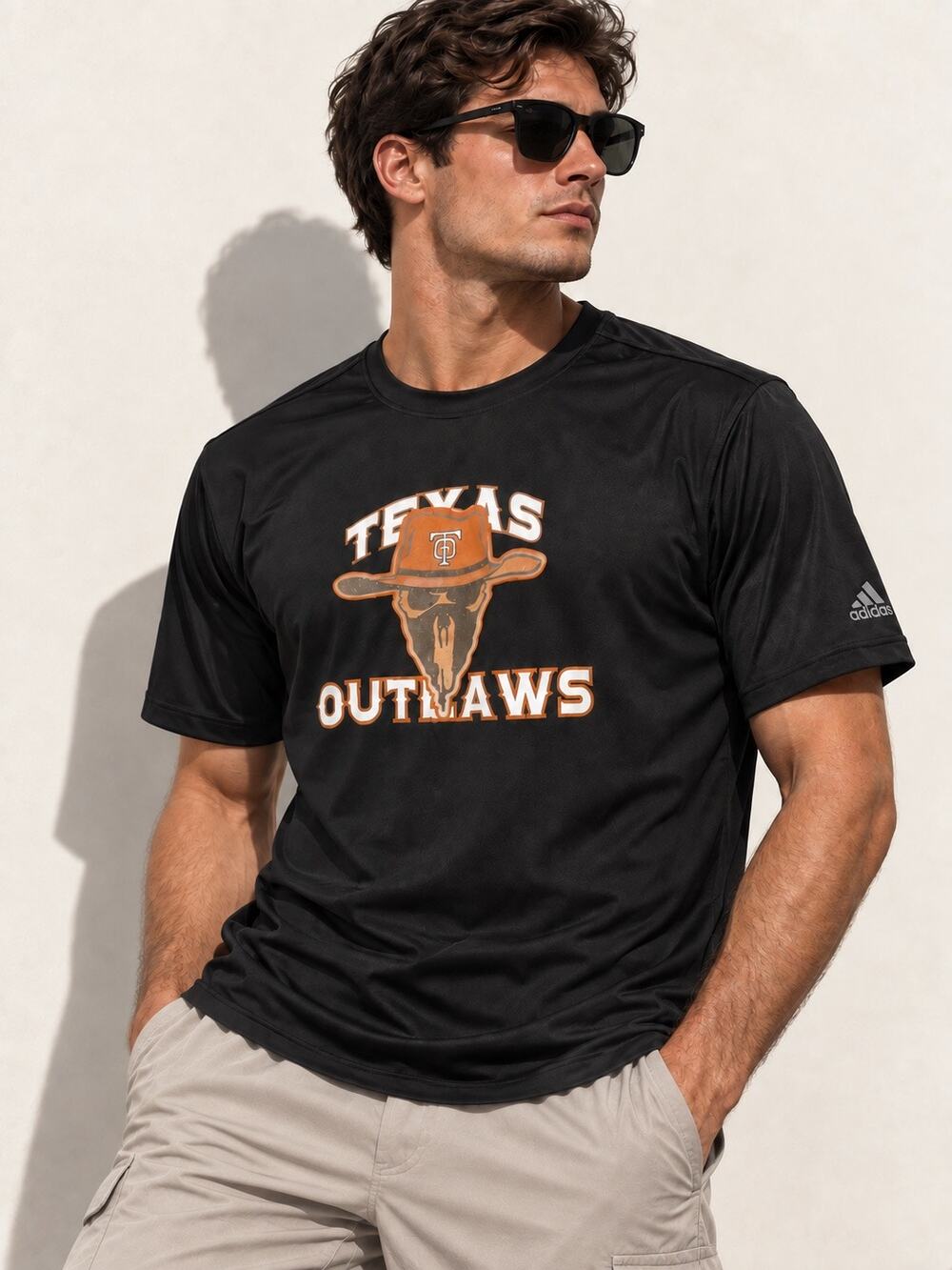 Adidas Texas Outlaws Men’s 3XL Graphic Performance T-Shirt